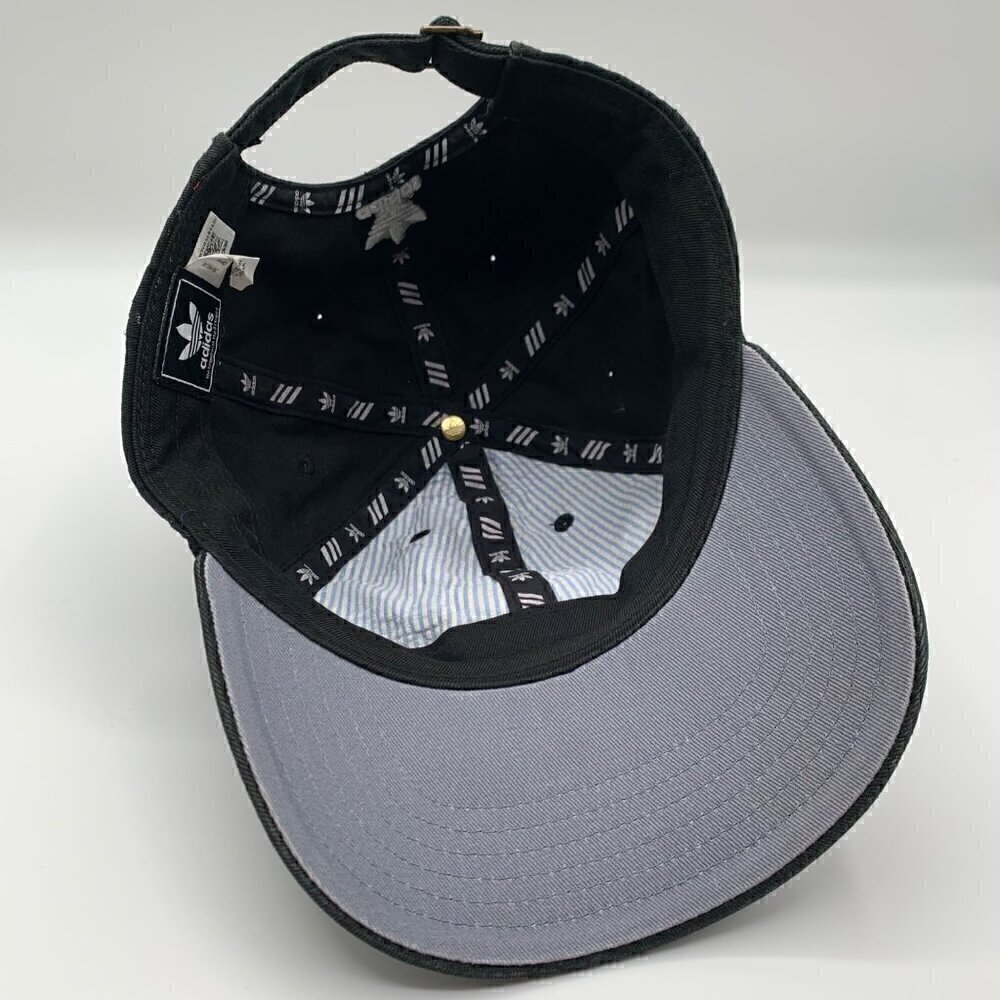 Adidas Womens Black White Relaxed Fit Adjustable Strapback Hat - Picture 4 of 5